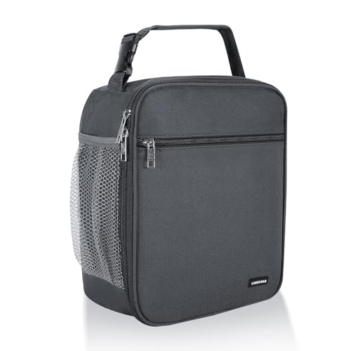 Lovoeo Lunch box Lunch bag for men women Insulated Lunchbox Lunch bags for Work Picnic Travel (Grey) - color: Gray
