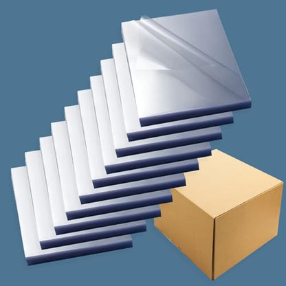 HOUYEE 8 Mil 1000 Pack Clear Binding Presentation Covers, PVC Report Covers, 8-1/2 x 11 Inches, Letter Size (100P X 10) - size: 8mil,1000P
