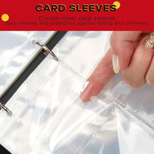 9-Pocket Trading Card Binder, PU Leather Zip Card Binder Album Holds 900 Cards for TCG, Sports Cards, Collectible Cards（CARTOON） - color: Cartoon2