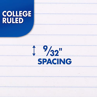 Mead Spiral Notebook, 1 Subject, College Ruled Paper, 7-1/2" x 10-1/2", 70 Sheets per Notebook, Colors Will Vary (73065) (Pack of 24) - size: Pack of 24