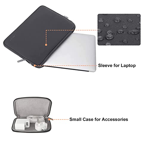 MOSISO Laptop Case 13 inch, 13 inch Laptop Sleeve Bag Compatible with MacBook Neo/Air M5 M4 M3 M2 M1 2026-2018 / Pro M2 M1 2026-2016, Neoprene Computer Sleeve Bag with Small Case, Space Gray - color: Space Gray, size: 13 inch