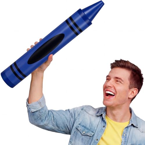Gersoniel Blue 15" Giant Crayon, Jumbo Non-Toxic Coloring Crayon for Back to School, Large Art Projects & Festival Art Events, Draw on Paper & Walls - color: Blue