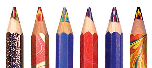 Koh-I-Noor Magic FX Pencils, 5-Pack - Original, Tropical, Neon, America and Fire (FA3405.5BC) - size: 5 Count (Pack of 1)