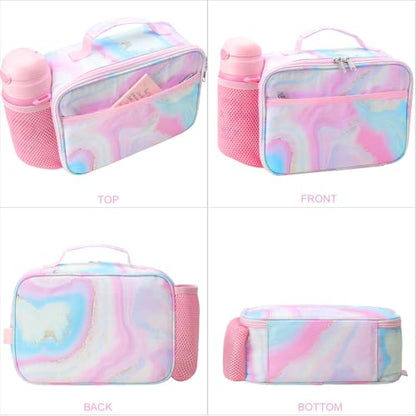 RHCPFOVR Kids Lunch Bag - Insulated Lunch Box for Boys Girls,Washable Lunch Bag and Reusable Toddler Leak-proof Lunchbox for School and Daycare - color: Orange Dinosaur