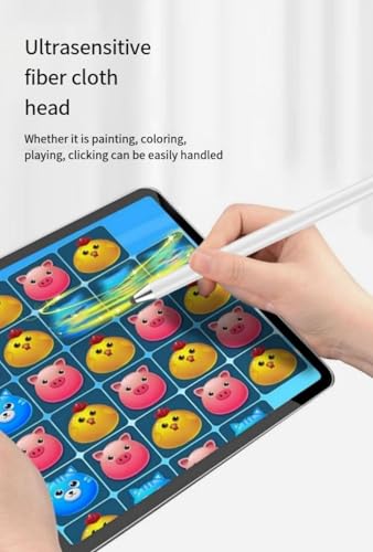 2-in-1 Stylus Pen for Samsung Galaxy Tab A11/A11+/A9+/A9/A8/A8 Plus/A7/A7 Lite, Stylus for iPad Pro/iPhone/Fire HD/Surface Tables All Touch Devices (Black) - color: Black