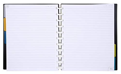 Talia Discbound Notebooks, Planner, Customizable, (Black, Letter (8.5in x 11in)) - color: Black, size: Letter (8.5in x 11in)