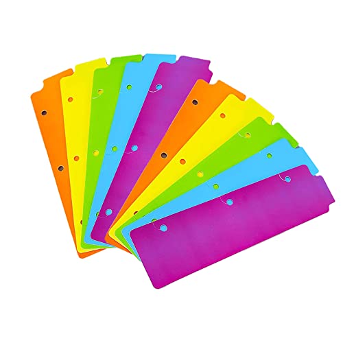 5 Pcs Snap-in Bookmark Plastic Dividers for 3 Ring Binders, Snap-in Bookmarks,Plastic Binder Divider,Today Planner Page Finders for Pages or Bookmarks (Multicolor_5 Pcs) - color: Multicolor_5 Pcs