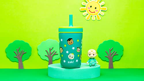 Zak Designs CoComelon Kelso Toddler Cups For Travel or At Home, 12oz Vacuum Insulated Stainless Steel Sippy Cup With Leak-Proof Design is Perfect For Kids (JJ, Cody, Nina) - color: CoComelon