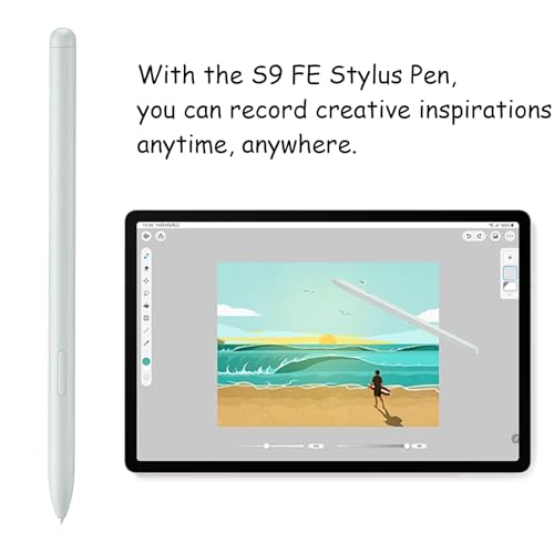 2PCS Galaxy Tab S9 FE Stylus Pen for Samsung Galaxy Tab S9 FE / S9 FE+,for Samsung Galaxy Tab S9 FE Stylus S Pen(Green) - color: (Green)