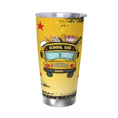 School Bus Driver Appreciation Gifts - Insulted Stainless Steel Bus Driver Coffee Tumbler Travel Mug Cup For Dad Friends, Besties 20 oz - style: BusDriver