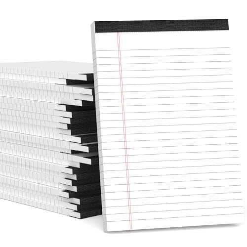 24 Pack Small Legal Pads 5x8 White Note Pads 5x8 College Ruled Paper Tablets for Office 80 GSM Paper Pads Narrow Ruled Legal Pad White Small Notepad 30 Sheets Writing Pad Lined Notepads for Office - color: White-24P