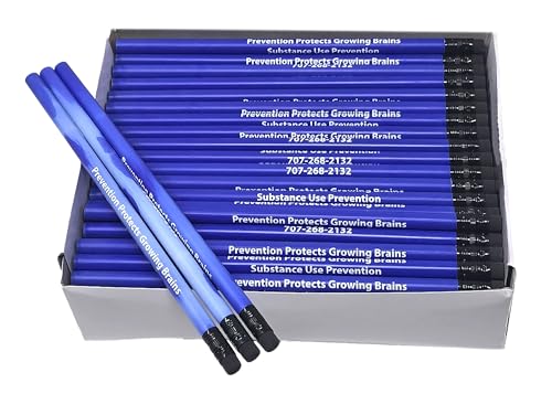 Pencil Guy Promotional Personalized Mood Pencils- Blue - 500 to a box- Imprinted - color: Blue, size: 1 Count (Pack of 500)