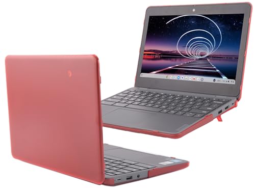 mCover Hard Case ONLY Compatible for 2024~2025 11.6" Lenovo 100E Chromebook Gen 4 (with Intel CPU and Model# 83G*) Laptop Computer (NOT Fitting Any Other Lenovo Models) - Red - color: Red