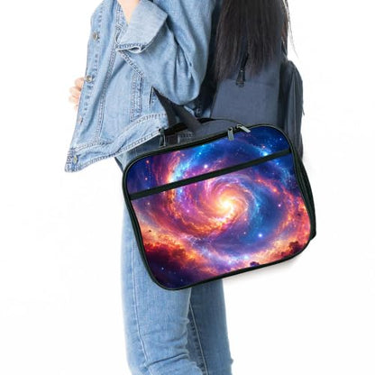 Space Lunch Bag Insulated Reusable Lunch Box Kids Girls Boys Cooler Thermal Tote Bag For Men Women School Work Picnic - color: Space
