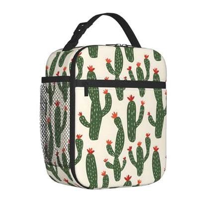 Insulated Lunch Box for Kids Boys Girls, Reusable Lunch Bag for School, Office, Work, Picnic, Travel, Desert Cactus Lunch Box - color: lunch box 93