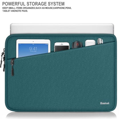 Laptop Sleeve 14 inch, Traveling Water Resistant Laptop Case with Pocket, Shockproof Protective Carrying Notebook Cover Bag Compatible for 14 Inch MacBook Air/Pro, HP, Lenovo, Dell, ASUS, Acer, Cyan - color: Cyan, size: 14 Inch