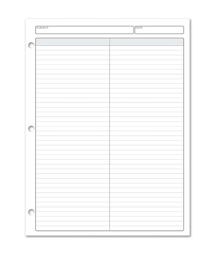 BookFactory 2 Column Columnar Pad, 50 Pages - size: 2 Column, style: Notepad