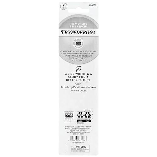 Ticonderoga My First Wood-Cased Pencils, 2 HB Soft, Pre-Sharpened, Yellow, 2 Count - style: 2 Count