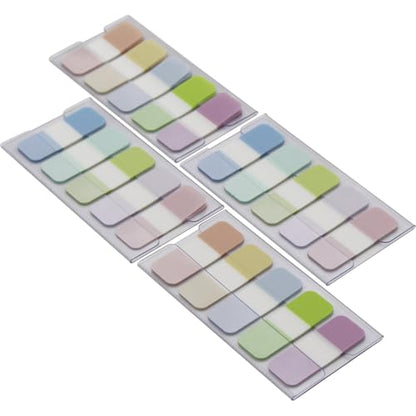 Tabs Flags Assorted Colors, 0.625 x 1.71 Inch Sticky Tabs, Easy to Post, 4 On-The-Go Dispensers/Pack, 400 Pages Total