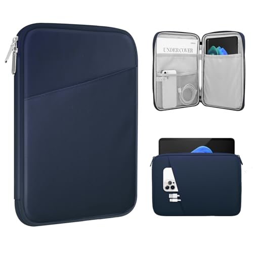 TiMOVO 9-11" Tablet Sleeve Bag for iPad 11-inch A16 2025, iPad 10.9"/10.2"| Air 11 Inch/5th/4th Gen. 10.9", Galaxy Tab A9+/A11Plus 11", Protective Bag with Pocket, Indigo - color: A-Indigo, size: 9-11 Inch