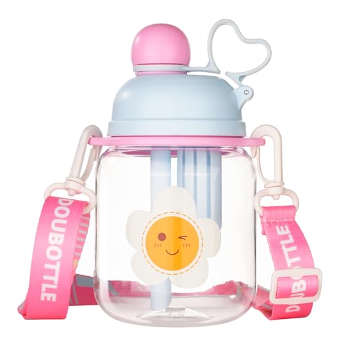 Fijinhom 27 oz Blue Tritan Toddler Water Bottle with Straw, BPA Free, Leak-Proof, Includes Fruit Infuser Strainer, Perfect for School and Sports - color: Blue, size: 1 Count (Pack of 1)