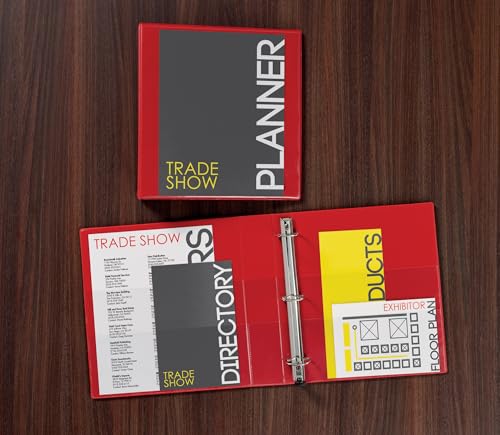 Avery Heavy-Duty Clear View 3 Ring Binders, 3 Inch EZD Rings, 2-Pack of Red Binders (39701) - color: Red, size: 3"