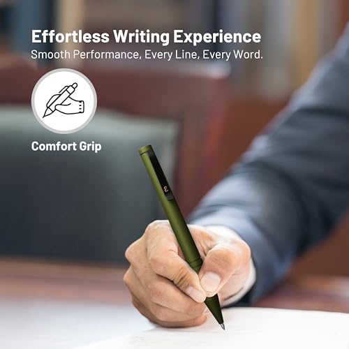 Everyman OD Green Super Matte Mini Twist Gel Pen | Compact Refillable 0.7mm Gel Pen with Twist Mechanism | Durable Metal EDC Writing Tool for Travel, Office, Work & Gifting - color: OD Green, style: Mini Twist