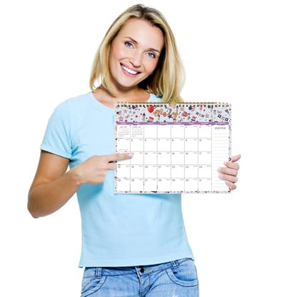 Lbylyhxc 2026-2027 Calendar - Includes July 2026 to December 2027-18 Monthly Wall Calendar 2026 - 2027, 11 x 8.5 Inches.Thick Paper with Julian Dates and Block for New Year and Christmas Presents (Calendar 2026-2027 Festival) - color: Calendar 2026-2027 F