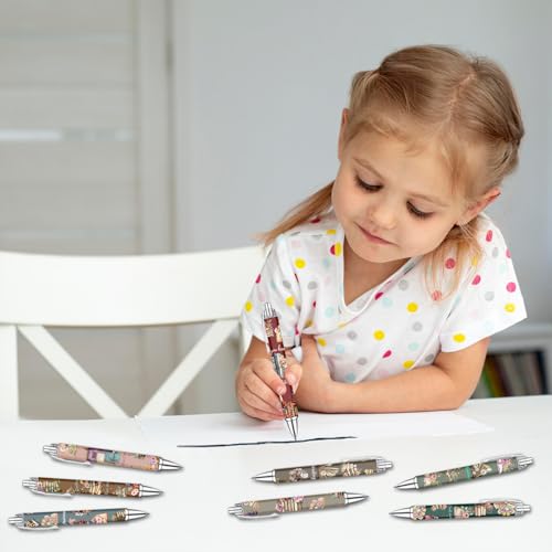 Idealmuzik Book Lover Pens Set – Cute Reading-Themed Gel Pens for Women, Teens, and Kids – Cozy Library Aesthetic Stationery for Journalers, Students, and Writers, 8 Pack - style: Book Lover