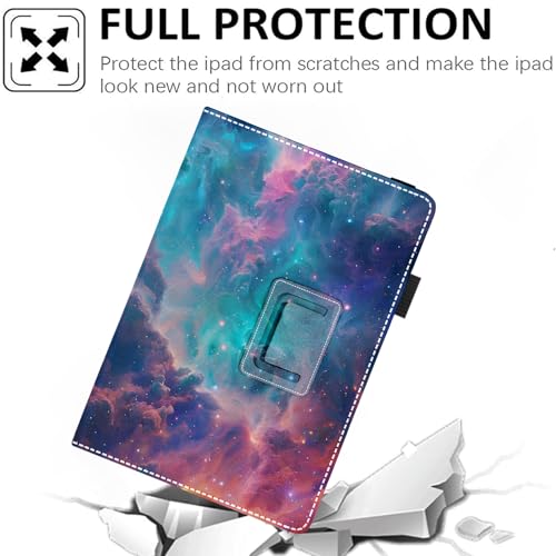 Universal 10 10.1 Inch Android Tablet Case,Slim Folding Stand Cover for All 9"-10.5" Touchscreen Tablet Case with Stylus Pen Holder,Starry Sky 06 - color: Starry Sky 06