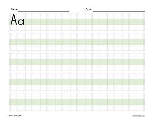 Channie's Easy Peasy Alphabet Tracing & Writing Pad, Practice Handwriting & Printing Workbook; 2-Pack Contains Total of 160 Pages Front & Back, 80 Sheets, Grades Pre-K - 1st, Size 8.5” x 11”, 2-Pack