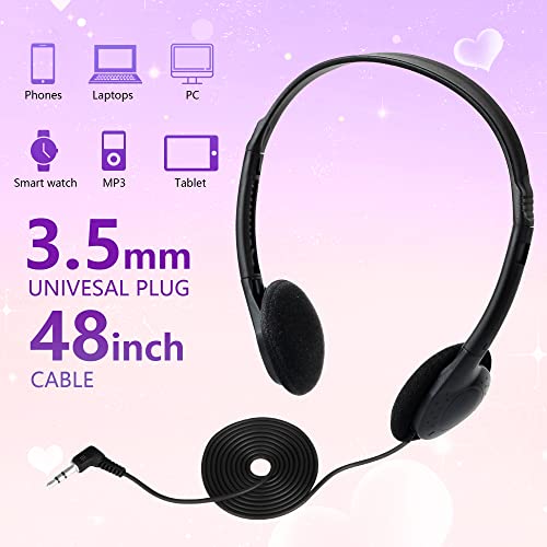 Kids Headphones Bulk 30 Pack for School Students Children Teen Boys Girls, Wholesale Headphones for Classroom Earphones,Group Learning, Computer Lab, Library, Online Lesson and Testing (Black) - color: 30 Pack Black