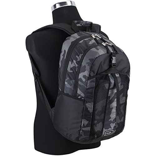 FUEL Lunch Backpack Set Teens Student Water Resistant Bookbag Bag Soft Reusable Insulated Cooler Lunch Box Thermal Travel Office Lunch Bag, Grey Camo - color: Black