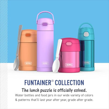 THERMOS FUNTAINER 12 Ounce Stainless Steel Vacuum Insulated Water Bottle with Lid, MINNIE MOUSE - color: Minnie and Friends