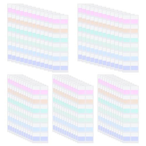 600 Pcs Sticky Index Tabs, 6 Colored Page Markers for Books Notebook Binders File Folder Planner Journaling Back to School Supplies