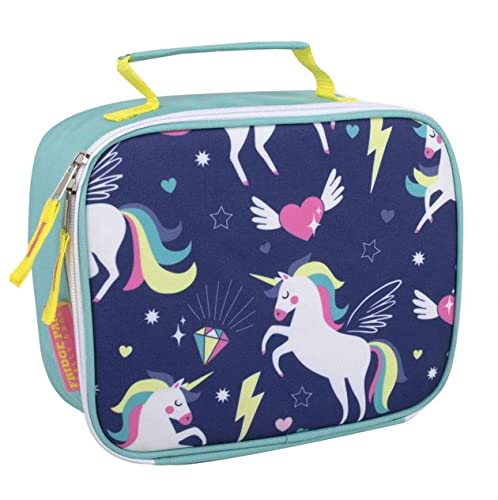 Trail maker Kids School Lunch Box Insulated for Boys, Girls | Fun Insulated Lunch Bag for Kids, School, Camp, Sports (Unique Unicorns) - color: Unique Unicorns