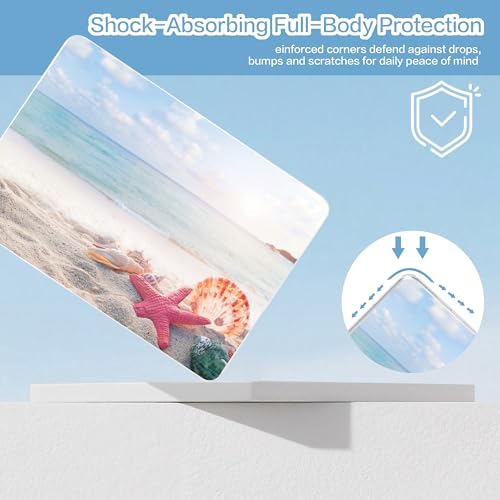Teryeefi for New MacBook Neo 13 inch 2026 Release Model A3404, Sleek Hard Shell Cover, Keyboard Skin, Screen Protector & USB-C Adapter (Beach) - color: Beach