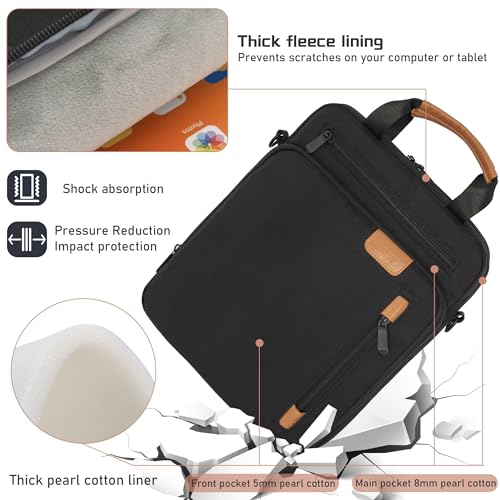 9-11 Inch Tablet Sleeve Bag, Padded Protective Travel Carrying Case for iPad A16 2025, iPad Air M4 11-inch 2026 M3 M2, iPad Pro M5/M4 11 inch, iPad 10/9/8/7th, Galaxy Tab A9+/S9/S8 11" - color: Black, size: 9-11 Inch