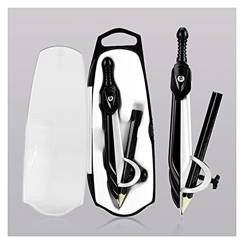 Compasses Math Geometry Kit Metal Compass with Wheel Geometry Precision Tool for Student Circle Drawing Tool with Storage Box Measuring Tools,6 (5) - size: 5