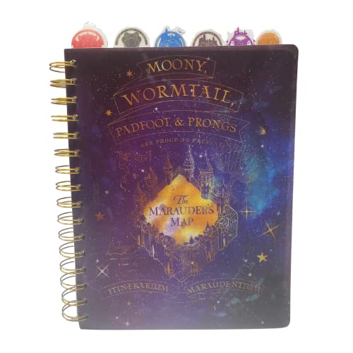 Harry Potter Marauder’s Map Writing Notebook & Tab Journal for Kids, Teens or Adults - style: Harry Potter Marauder’s Map