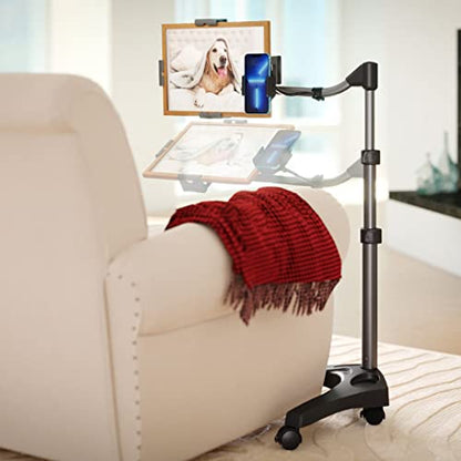 Levo V16 Tablet Floor Stand for iPads, iPad mini, New iPad Pro, Galaxy, Nexus, Xoom, Surface Pro, Miix, Nook, Fire, and Other Tablets and eReaders Black Color