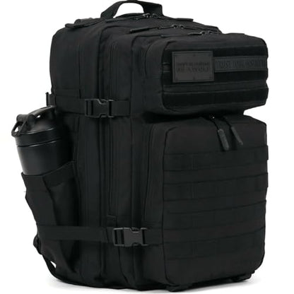 WOLFpak 45L Athletic Gym Backpack - Durable 1000D Waterproof Oxford Material with MOLLE Webbing, Laptop Pocket - color: Nightshade Edition