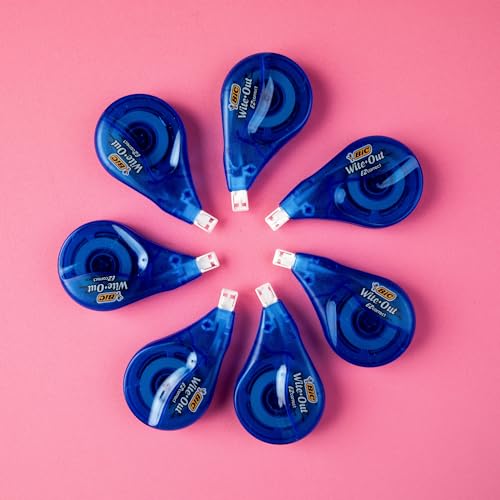 BIC Wite-Out Brand EZ Correct Correction Tape, 39.3 Feet, 1-Count Pack of white Correction Tape, Fast, Clean and Easy to Use Tear-Resistant Tape Office or School Supplies