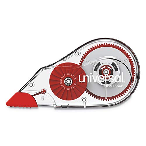 Universal 75606 Correction Tape with Two-Way Dispenser, Non-Refillable, 1/5-Inch x 315-Inch, 6/Pack
