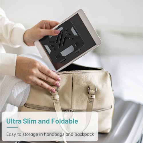 iPad Stand Tablet Holder for Desk,360° Rotation Metal Base Dual Rod Adjustable Height Holder,Compatible with 4.7-15.9" iPad Pro/Air/Mini,eReader,LG Pads,Nexus,Switch,iPhone Pro/Max/Air/Plus