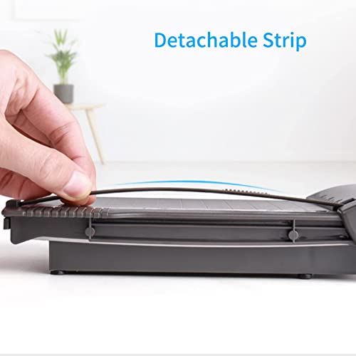 Paper Cutter Mini Paper Trimmer Guillotine Cutter 6 Inch (160mm) Grid Line Panel Scale Paper Cutter for Craft Paper Photo and Cardstock Label Craft Supplies for Office Home School (Blue) - color: Blue