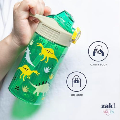 Zak Designs Disney Princess Sage Kids Water Bottle For School or Travel, 16oz Durable Plastic With Straw and Leak-Proof Spout Cover, 2-Pack (Ariel, Cinderella, Jasmine, Moana, Rapunzel, Tiana) - color: Disney Princess (Ariel, Cinderella, Jasmine, Moana, R
