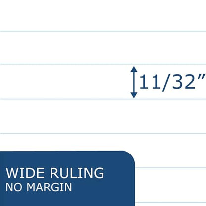 ROARING SPRING Composition Notebook, Manila Tag Flexible Cover, 144 Books, Wide Rule, 20 Sheets/40 Pages, 8.5" x 7", Made in USA - size: 20 Sheet