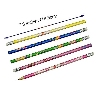 50 PCS Cute Cartoon Animal Pencils with Eraser HB Lead Wooden Pencil School Teachers Student Classroom Supplies Party Favor Gifts
