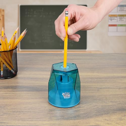 Westcott iPoint® GEM Battery Pencil Sharpener, Blue (00529) - color: Blue